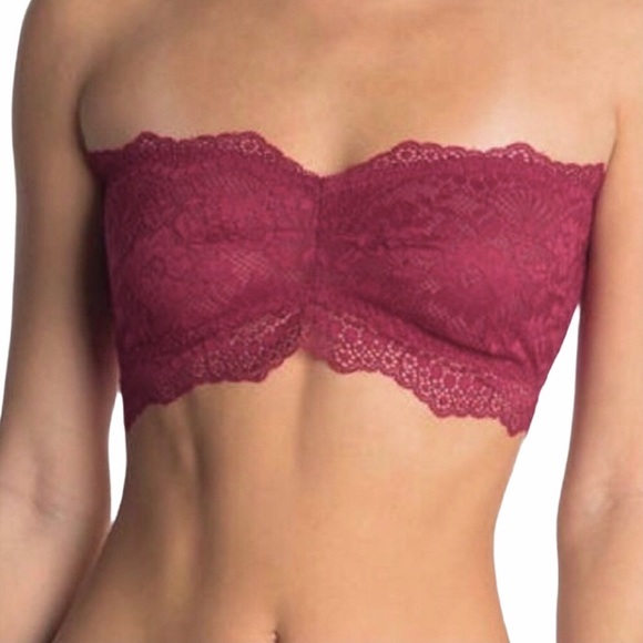 FREE PEOPLE Lacey Looks Bandeau Burgundy OB1210880 - Picture 8 of 8